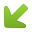 Arrow Down Left Icon 32x32 png